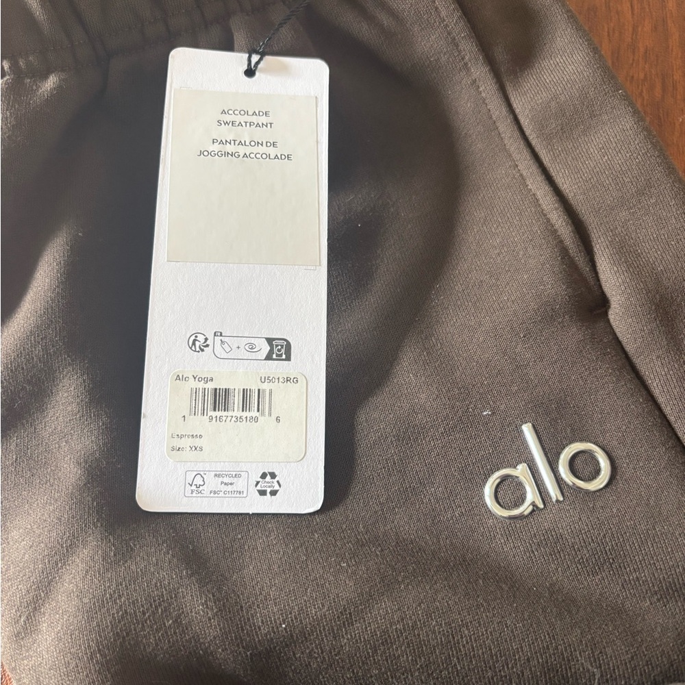 ALO Yoga Chocolate Brown Sweatpants
